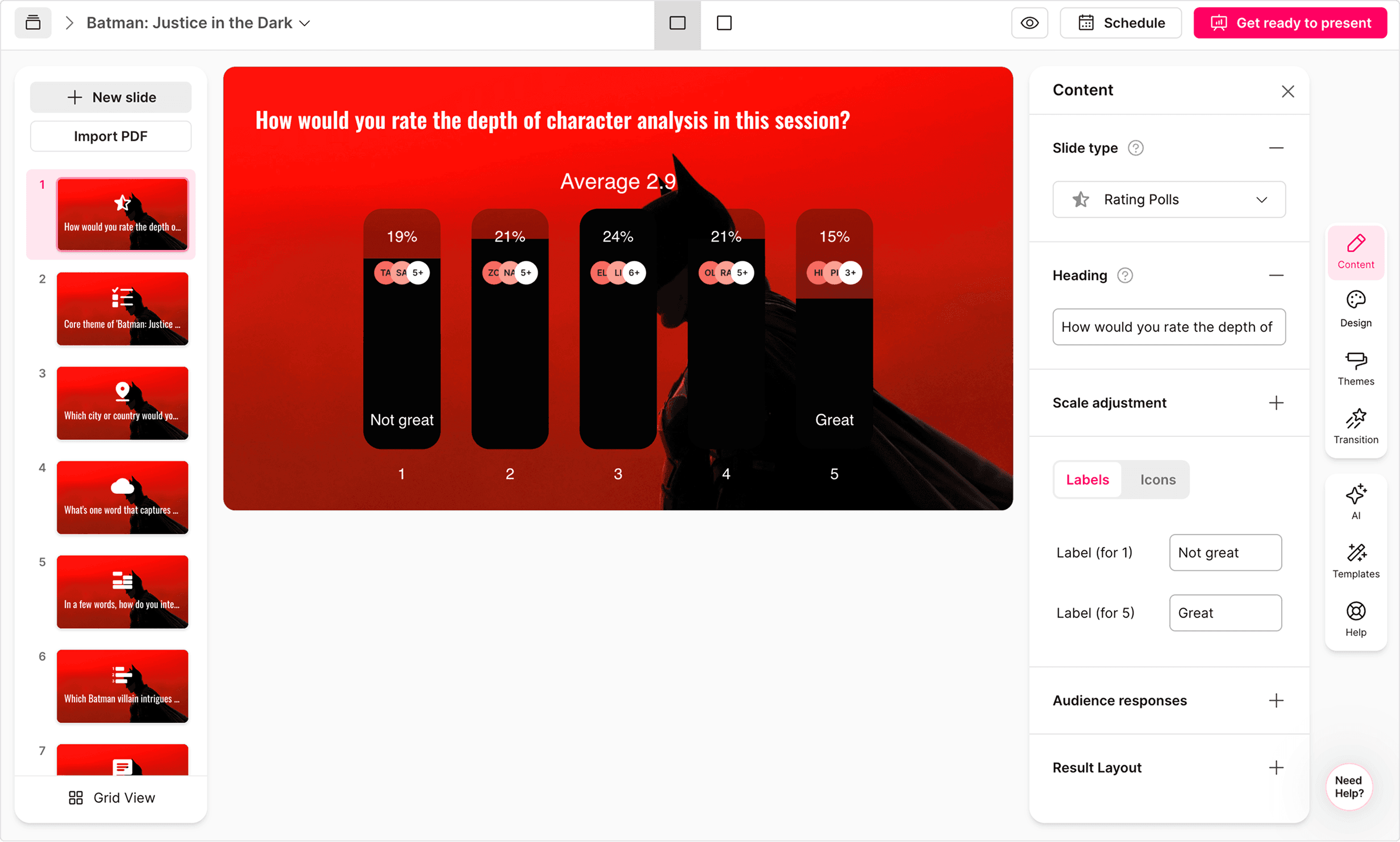 Presentation builder