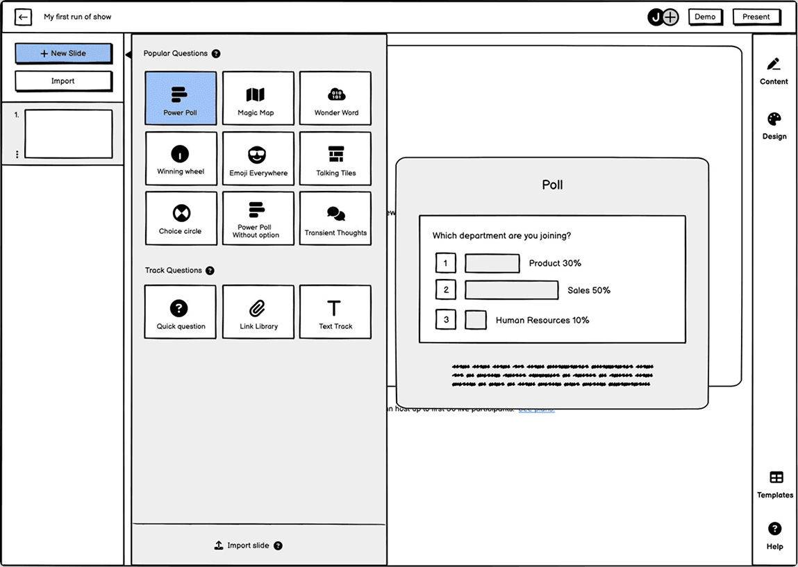 Wireframe concept 2