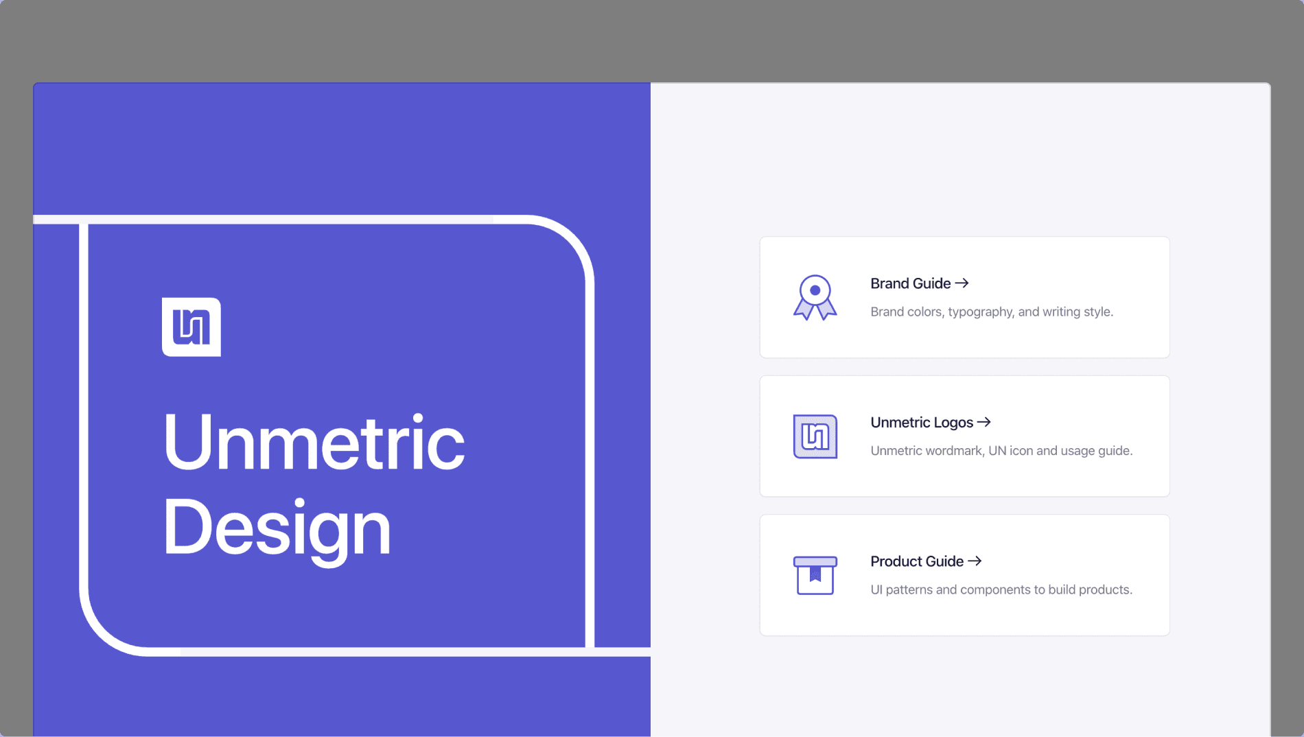 Unmetric Design System - Component Library